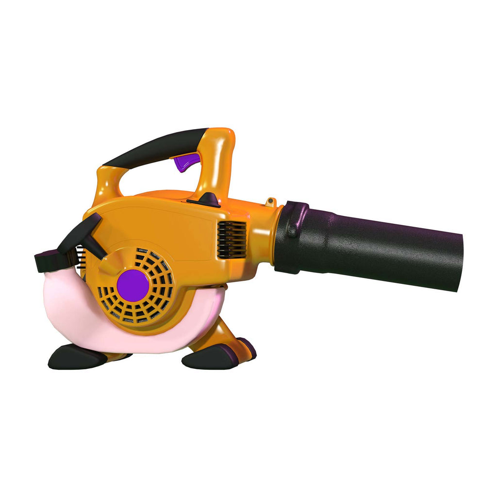 Battery-powered blow-and-vacuum combo machine